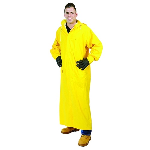 Repel Rainwear 0.35-mm PVC/Polyester Raincoat 60-in Large - Yellow