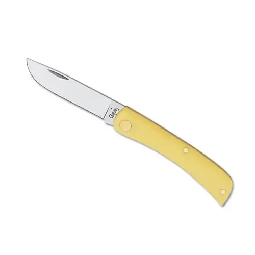 Case 032 Pocket Knife Sod Buster Jr. Yellow Chrome Vanadium 3.63"