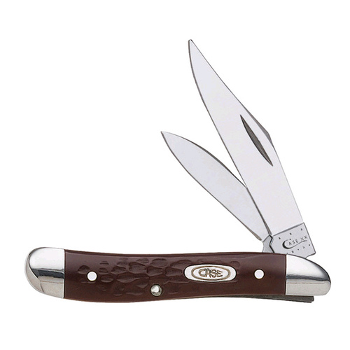 W R CASE & SONS CUTLERY CO 00046 Working Peanut Pocket Knife, Stainless Steel/Brown, 2-7/8-In. Closed