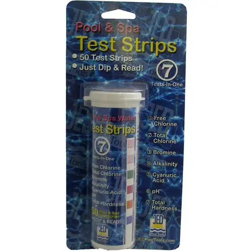 JED Pool Tools 7 Way Test Strips