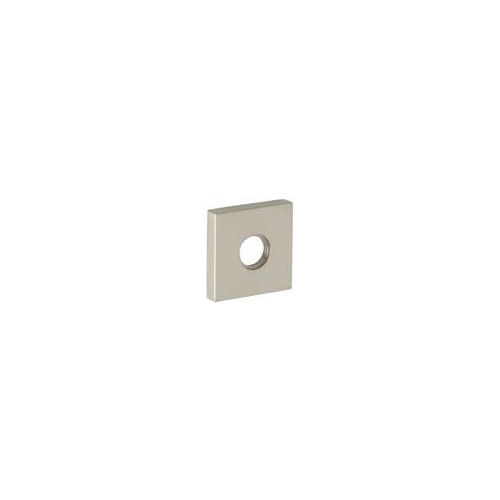 2-5/8" Contemporary Square Single Passage Rose Lifetime Bright Nickel Finish