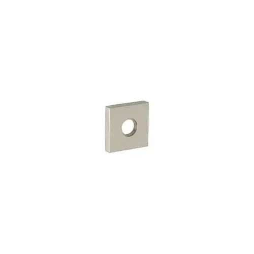 2-5/8" Contemporary Square Privacy Rose Pair Lifetime Bright Nickel Finish