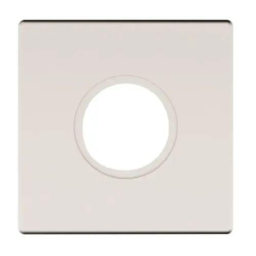 2-5/8" Contemporary Square Full Dummy Rose Pair Lifetime Satin Nickel Finish