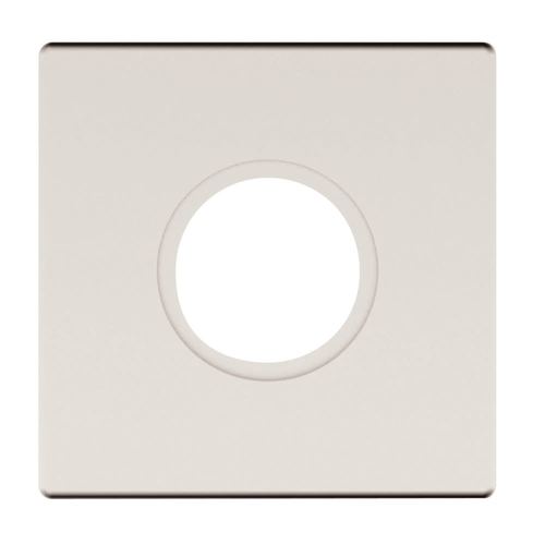 2-5/8" Contemporary Square Single Passage Rose Lifetime Satin Nickel Finish