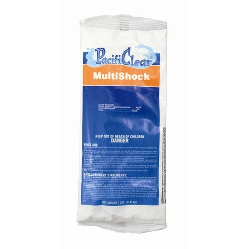 PacifiClear F135001012PC Multi-Shock Pool Chemical, 1 lb Bag, Granular