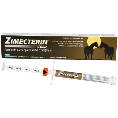 Boehringer Ingelheim Vetmedica M60011216 Zimecterin Gold Dewormer Paste for Horses 0.26-oz