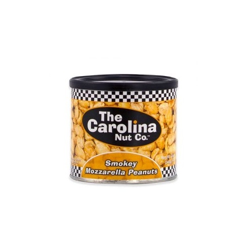 The Carolina Nut Company 11012 Smokey Mozzarella Flavored Peanuts - 12 ounce can