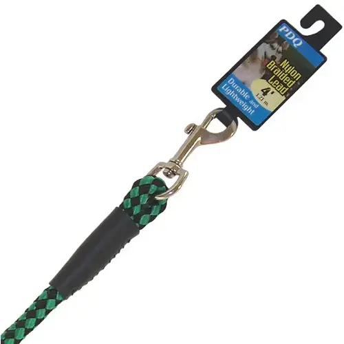 PDQ Braided Lead, 48 in L, Green/Red/Yellow