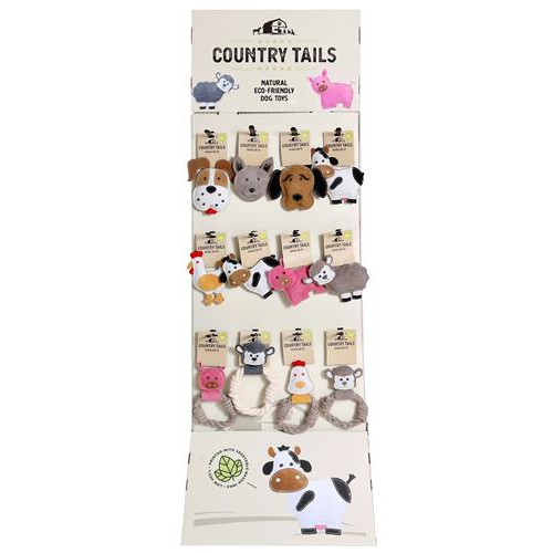 DOOG USA POS04CT Country Tails Toy Assortment - 100 pieces