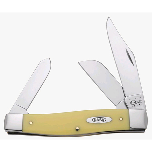 W R CASE & SONS CUTLERY CO 08002002 Yellow CV Large Stockman