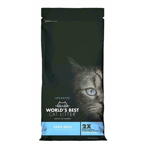 WORLD'S BEST ZERO MESS CAT LITTER 24LB KENT PET