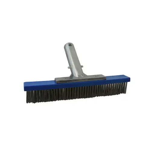 Pool Wall Brush, 10 in Brush, Aluminum Handle