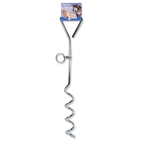 01312 Spiral Tie-Out Stake, Steel