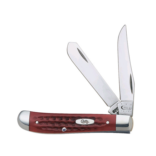 W R CASE & SONS CUTLERY CO 08002142 Pocket Worn Old Red Bone Mini Trapper