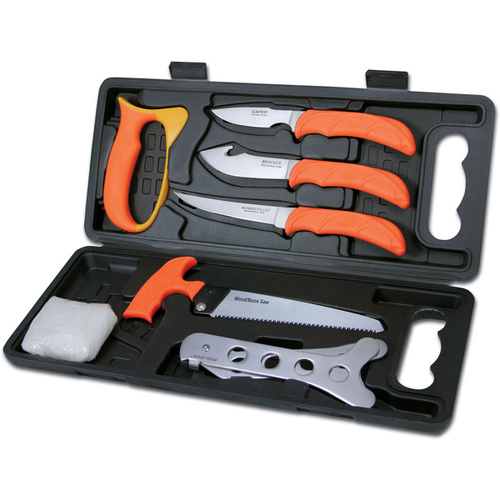 Outdoor Edge - A Revo Brands Company WP-2 Wild-Pak 8 Piece Knive Set with Plastic Case