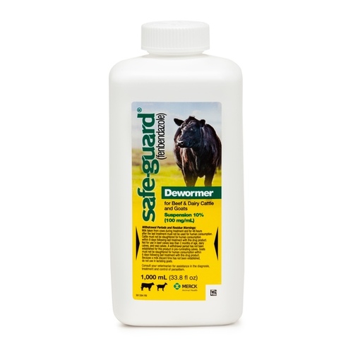 Safe-Guard 10% Suspension Cattle and Goat Dewormer - 1 liter