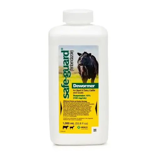 SAFEGUARD 001-809751 Safe-Guard 10% Suspension Cattle and Goat Dewormer - 1 liter