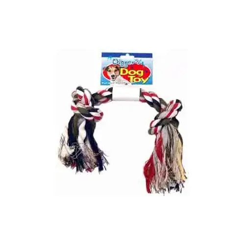 Rope Dog Tug Toy Digger's Multicolored Rag Bone Cotton Large 1 Multicolored