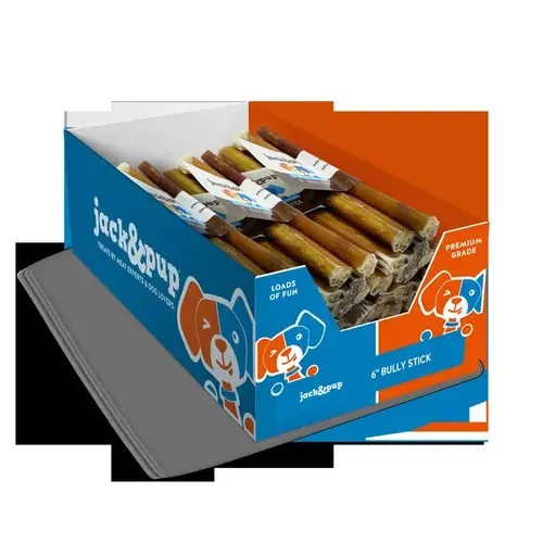 Jack & Pup FR507D Jack & Pup Bully Stick 6"