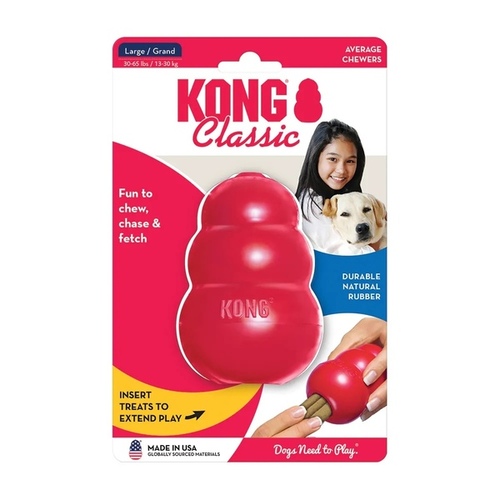 Kong Pet Products KOT1 Kong Large Classic - 4-1/2 inches