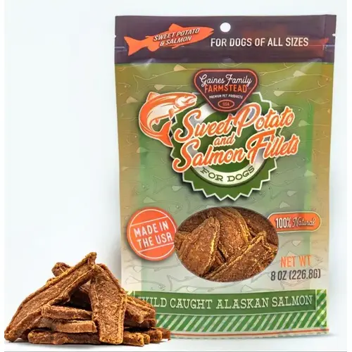 SWEET POTATO & SALMON FILLETS 8OZ GAINES PET