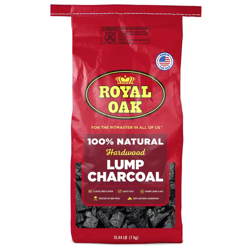 ROYAL OAK SALES 195-275-021 Lump Charcoal, Natural Hardwood, 15.4-Lb.