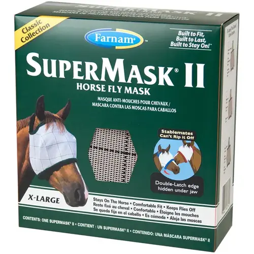 SuperMask II Horse Fly Mask Classic Collection (XL)