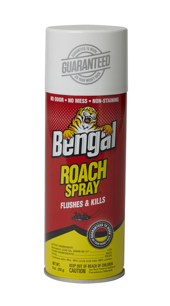 Bengal 92465 Roach Spray, Liquid, Spray Application, 9 oz Aerosol Can Brown/Dark Brown