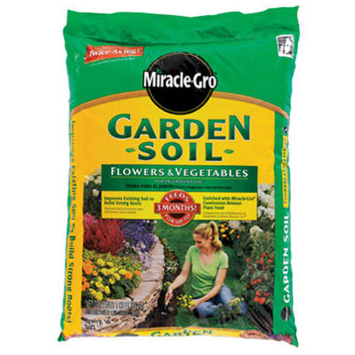 Miracle-Gro 70551430 Miracle Gro Flower and Vegetable Garden Soil 1 Cubic Foot