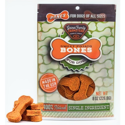 SWEET POTATO BONES 8 OZ GAINES PET