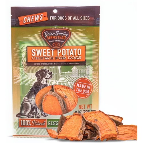 Gaines Pet Treats 08601088 SWEET POTATO CHEWS 8OZ