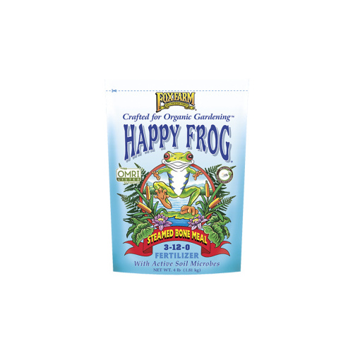 FoxFarm 600640 Happy Frog Steamed Bone Meal Dry Fertilizer 4-lb Bag