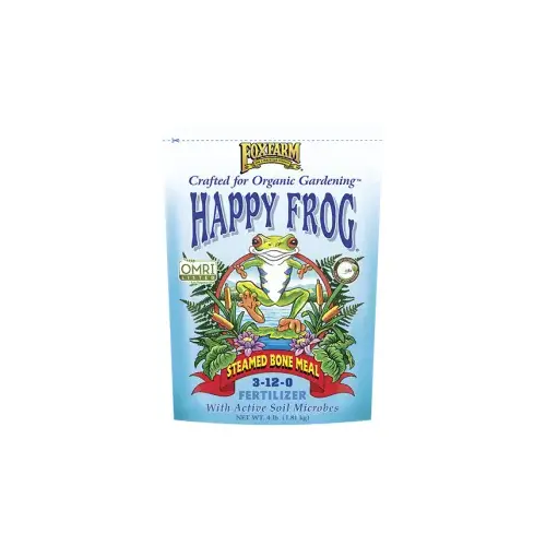 FoxFarm 600640 Happy Frog Steamed Bone Meal Dry Fertilizer 4-lb Bag