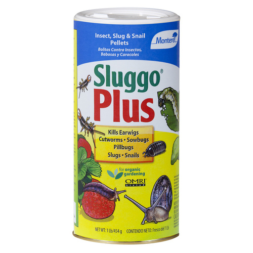 Monterey LG 6575 Sluggo Plus Insect, Slug and Snail Pellets 1 Lb. Shaker Can