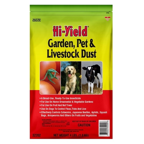 Hi-Yield 32202 Insect Killer Garden, Pet and Livestock Dust Dust 4 lb