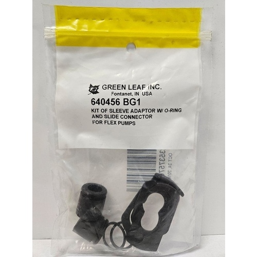 Green Leaf 640456 Kit of Sleeve Adaptor with O-Ring and Slide Connector for Flex Pumps