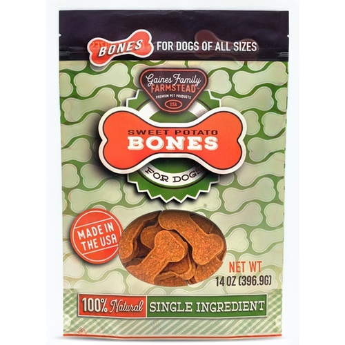 SWEET POTATO BONES 14OZ GAINES PET