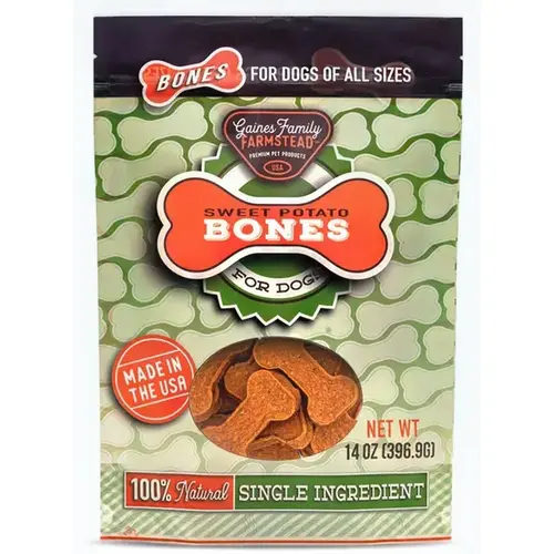 SWEET POTATO BONES 14OZ GAINES PET