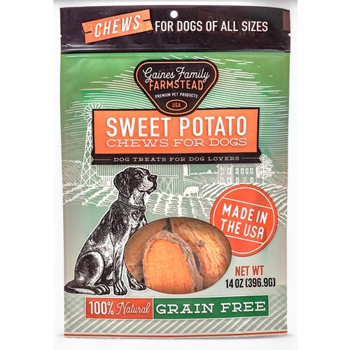 SWEET POTATO CHEWS 14 OZ GAINES PET