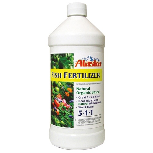 Fish Fertilizer, 32 oz Bottle, Liquid, 5-1-1 N-P-K Ratio