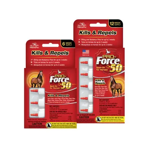 MANNA PRO PRODUCTS LLC 1030517 Pro Force 50 Spot-On Fly Killer/Repeller - pack of 6