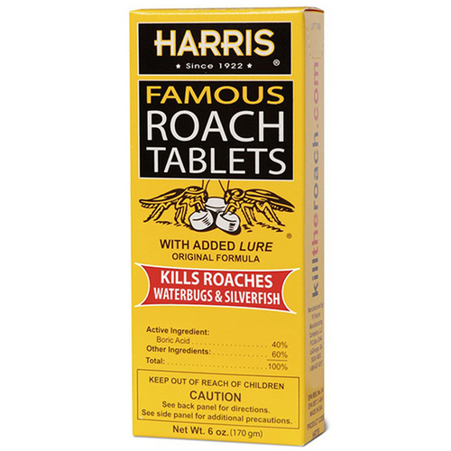 Roach Tablet, Crystalline Solid, 6 oz White