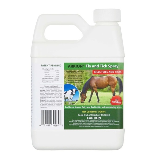 Arkion Fly & Tick Spray Concentrate - Quart