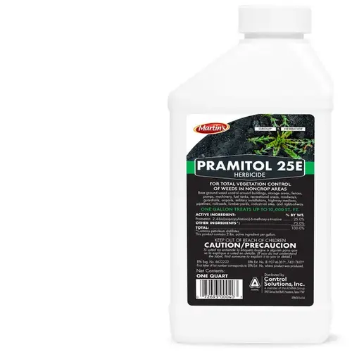 Pramitol Herbicide Vegetation Killer, Liquid, Amber/Yellow, 1 qt