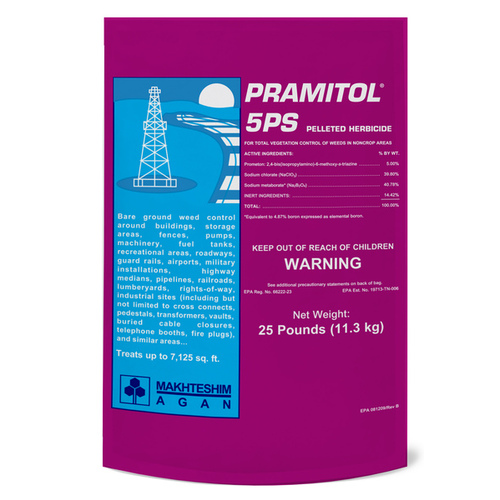 Pramitol Pelleted Herbicide, Solid, White, 25 lb