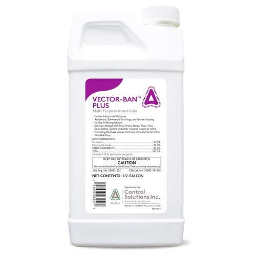 CONTROL SOLUTIONS INC 82003254 Vector-Ban Plus Multi-Purpose Insecticide 1/2-Gallon