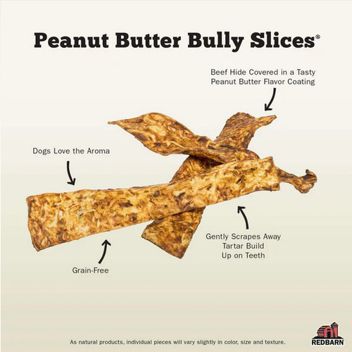 Redbarn Pet Supplies 255014BLK Bully Slices Peanut Butter Flavor - Bulk/6 lbs.