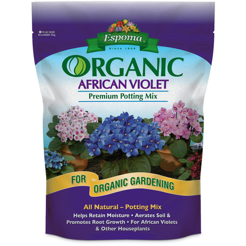 Espoma 702041 Espoma Organic African Violet Mix - 4 Qt Black/Brown