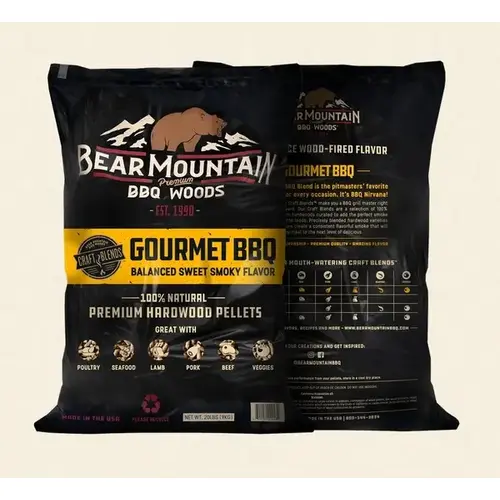 Bear Mountain Gourmet BBQ Grill Pellets - 20lbs.