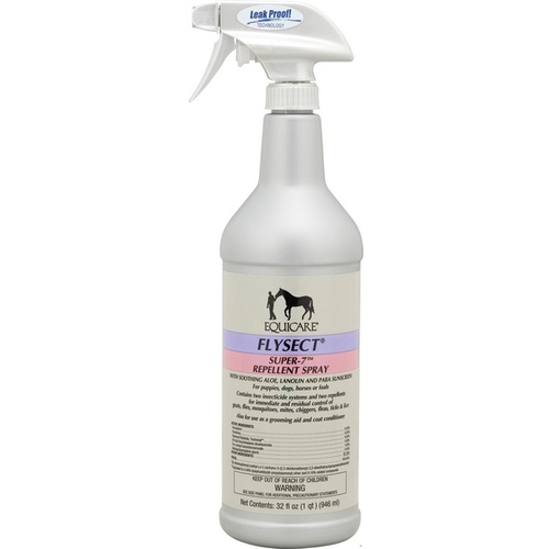 CENTRAL LIFE SCIENCE 100502019 Equicare Flysect Super 7 Insect Repellent Spray 32-oz